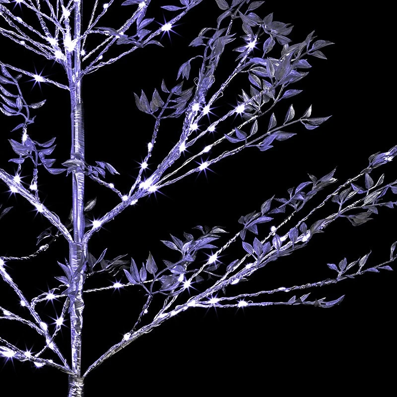Arbre Silver Lumineux Sur Pieds 160 Leds 2 Arbre Silver Lumineux Sur Pieds 160 Leds – Image 2