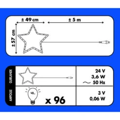 Bonhomme De Neige Lumineux 96 LED 9 Bonhomme De Neige Lumineux 96 LED -Noël Décorations Magasin bonhomme de neige lumineux 96 led 4