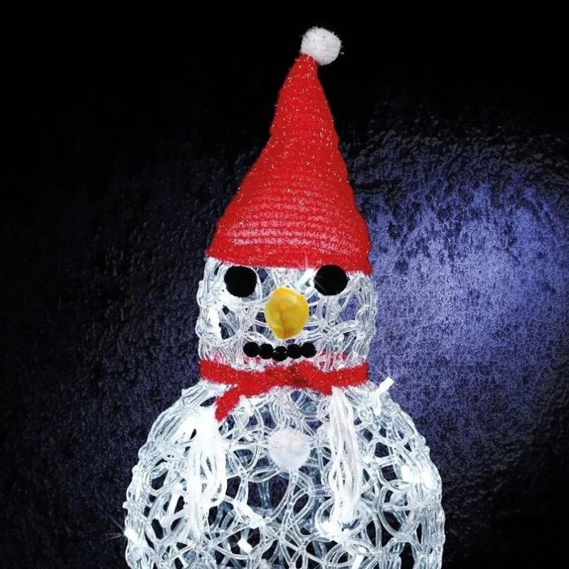 Bonhomme De Neige Lumineux Blanc 2 Bonhomme De Neige Lumineux Blanc – Image 2