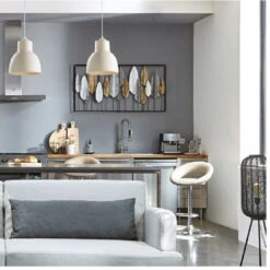 Déco Murale 135 Cm Plumes Métal Atmosphera 5 Déco Murale 135 Cm Plumes Métal Atmosphera -Noël Décorations Magasin deco murale 134 cm plumes metal atmosphera 2