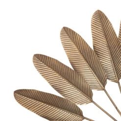 Déco Murale Métal 112x74 Feuilles Dorées Atmosphera 5 Déco Murale Métal 112x74 Feuilles Dorées Atmosphera -Noël Décorations Magasin deco murale metal 112x74 feuilles dorees atmosphera 2