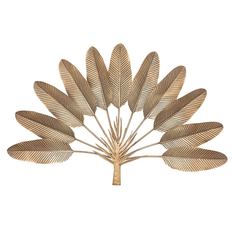 Déco Murale Métal 112x74 Feuilles Dorées Atmosphera 1 Déco Murale Métal 112x74 Feuilles Dorées Atmosphera