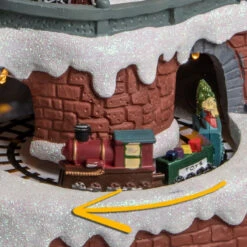 Déco Noël Gare Au Village Secteur Lumineux Musical Animé -Noël Décorations Magasin deco noel gare au village secteur lumineux musical anime 3