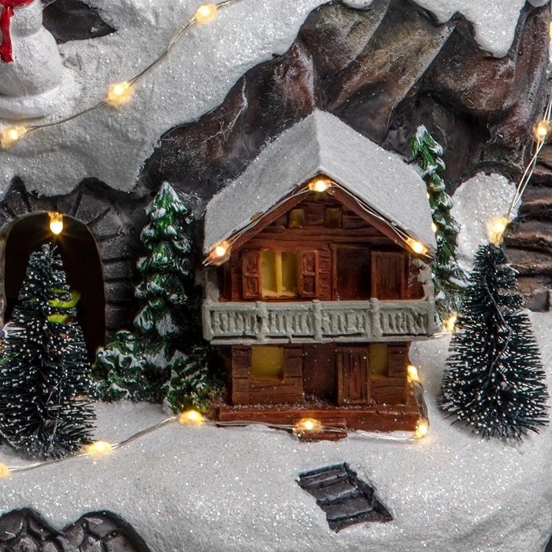 Déco Noël Grottes Montagne Secteur Lumineux Animé Musical 2 Déco Noël Grottes Montagne Secteur Lumineux Animé Musical – Image 2