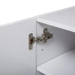 Etagère Murale 2 Niveaux + Porte 57x30 Blanc Fixup 5Five -Noël Décorations Magasin etagere murale 2 niveaux porte 57x30 blanc fixup 5five 4