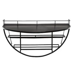 Étagère Murale Métal Bouteilles 68x41 Atmosphera 6 Étagère Murale Métal Bouteilles 68x41 Atmosphera -Noël Décorations Magasin etagere murale metal bouteilles 68x41 atmosphera 2