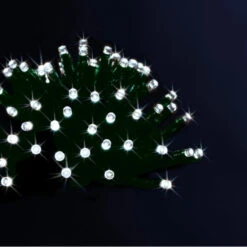 Guirlande Lumineuse 50 LED 5 Mètres Blanc Froid Solaire