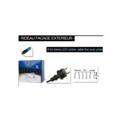 Guirlande Rideau Façade 171 Ampoules Leds Bleu 5 Guirlande Rideau Façade 171 Ampoules Leds Bleu -Noël Décorations Magasin guirlande rideau facade 171 ampoules leds bleu 2