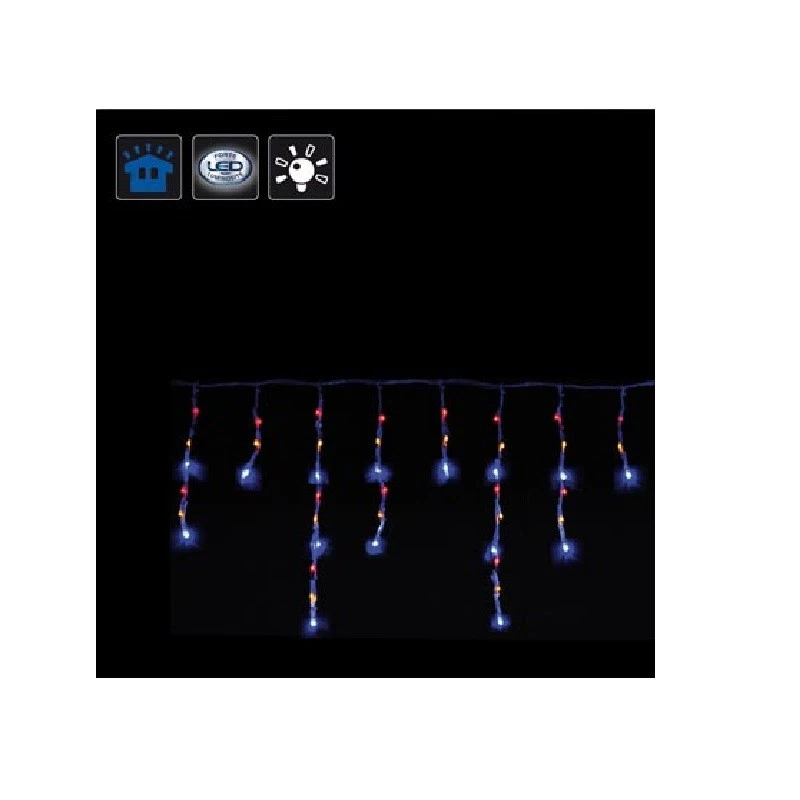 Guirlande Rideau Stalactite 252 Ampoules Leds Multicolores 2 Guirlande Rideau Stalactite 252 Ampoules Leds Multicolores – Image 2