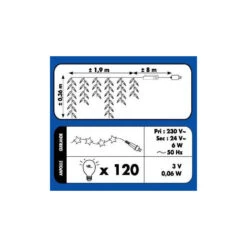 Guirlande 120 LED Tombée De Neige Bleu Fil Transparent 7 Guirlande 120 LED Tombée De Neige Bleu Fil Transparent -Noël Décorations Magasin guirlande tombee de neige 120 led bleues fil transparent 3