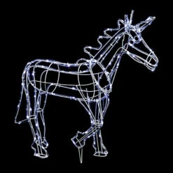 Licorne Lumineuse Blanc Froid 70 Leds 3D
