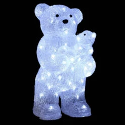 Maman + Bébé Ours Lumineux 56 LED 5 Maman + Bébé Ours Lumineux 56 LED -Noël Décorations Magasin maman bebe ours lumineux 56 led 2