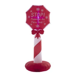 Noël Décorations Magasin -Noël Décorations Magasin pancarte pere noel 152 cm gonflable electrique lumineux 1