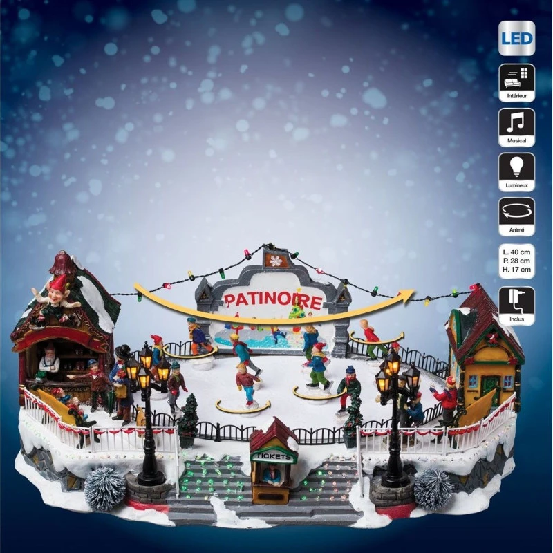 Patinoire De Noël Animée, Lumineuse Et Musicale 2 Patinoire De Noël Animée, Lumineuse Et Musicale – Image 2