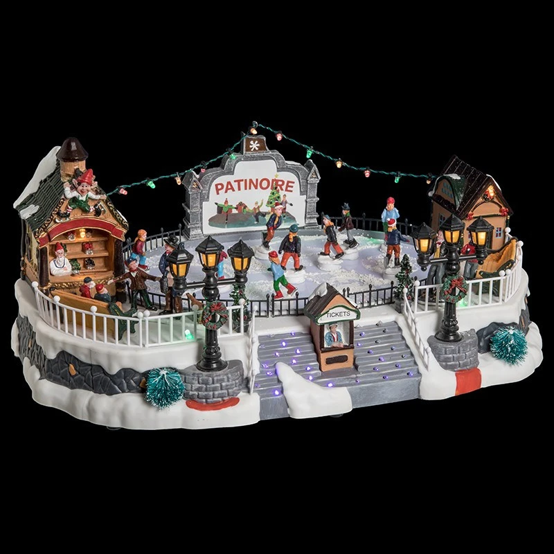 Patinoire De Noël Animée, Lumineuse Et Musicale 1 Patinoire De Noël Animée, Lumineuse Et Musicale