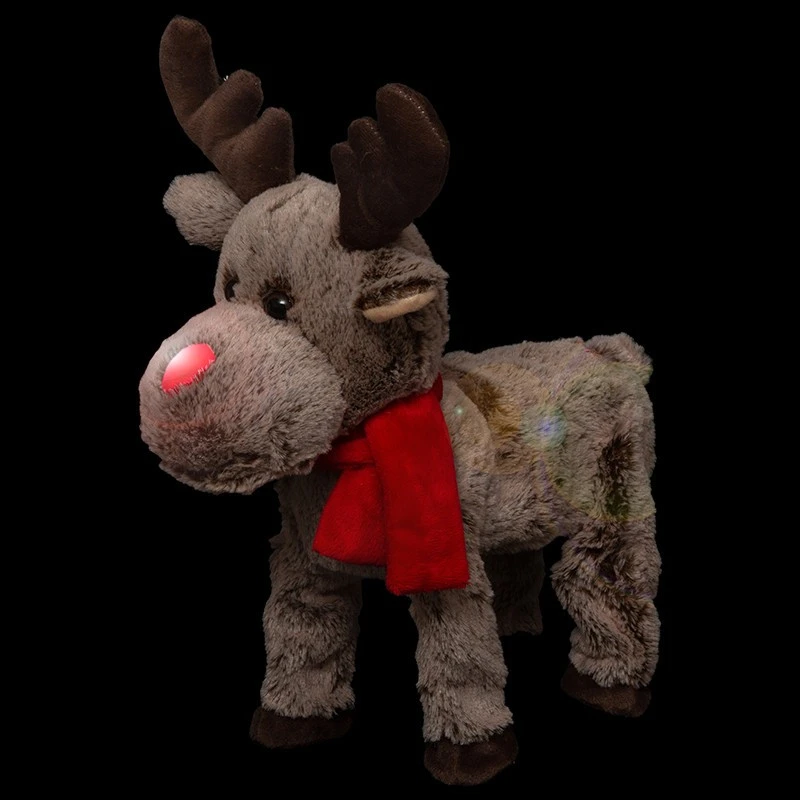 Peluche Automate Renne De Noël Lumineux Animé Musical 1 Peluche Automate Renne De Noël Lumineux Animé Musical