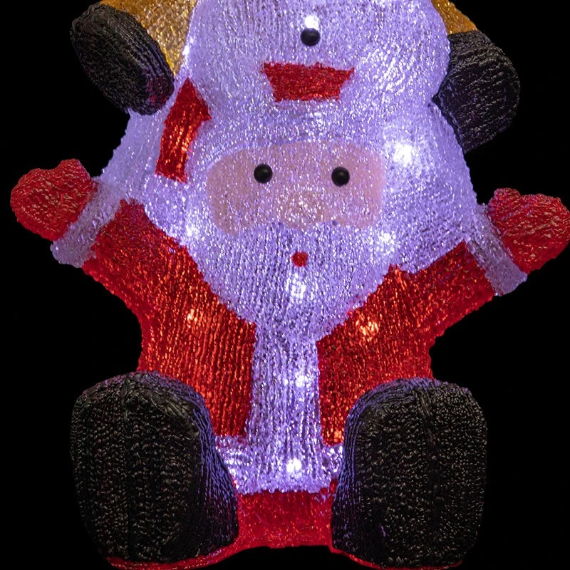 Père-Noël, Bonhomme De Neige Et Renne Lumineux 60 LED 3 Père-Noël, Bonhomme De Neige Et Renne Lumineux 60 LED – Image 3