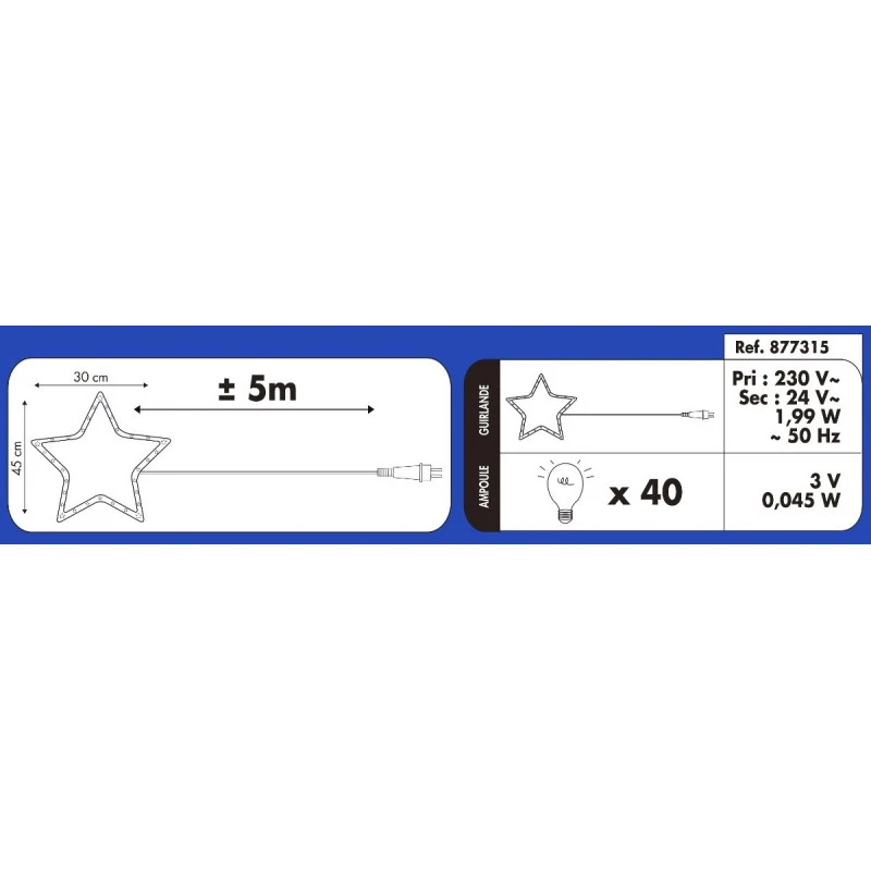 Renne Debout Lumineux 40 LED Blanc 4 Renne Debout Lumineux 40 LED Blanc – Image 4