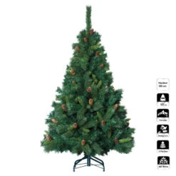 Sapin De Noël 180 Cm Vert Majestic Pommes De Pin