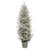 Sapin En Pot 150 Cm Artificiel Enneigé Frosty