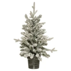 Sapin En Pot 70 Cm Artificiel Enneigé Frosty