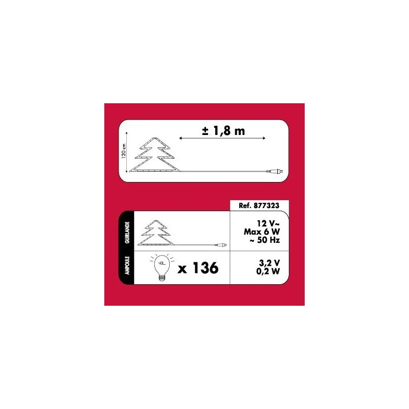 Sapin De Noël 120 Cm Vert Lumineux LED Blanc 3 Sapin De Noël 120 Cm Vert Lumineux LED Blanc – Image 3