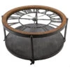 Table Basse Chrono Ronde Noire Atmosphera