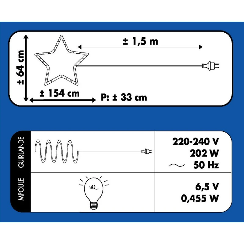 Traîneau + 1 Renne Lumineux Blanc Chaud 3 Traîneau + 1 Renne Lumineux Blanc Chaud – Image 3