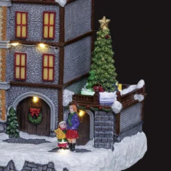 Village De Noël Animé Et Lumineux Magasins Du Quartier -Noël Décorations Magasin village de noel anime et lumineux magasins du quartier 1 1