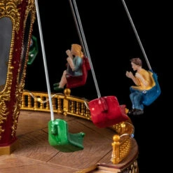Village De Noël Animé, Lumineux Et Musical Carrousel Chaises -Noël Décorations Magasin village de noel anime lumineux et musical carrousel chaises 2