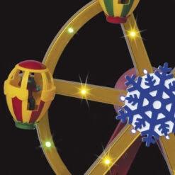 Village De Noël Animé, Lumineux Et Musical Grande Roue -Noël Décorations Magasin village de noel anime lumineux et musical grande roue 1 2