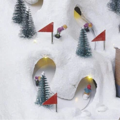 Village De Noël Animé, Lumineux Et Musical Piste De Ski Montagne -Noël Décorations Magasin village de noel anime lumineux et musical piste de ski montagne 4