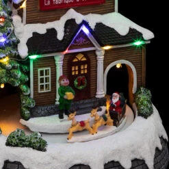 Village De Noël Fabrique à Cadeaux Lumineux 5 Village De Noël Fabrique à Cadeaux Lumineux -Noël Décorations Magasin village de noel fabrique a cadeaux lumineux 1 2