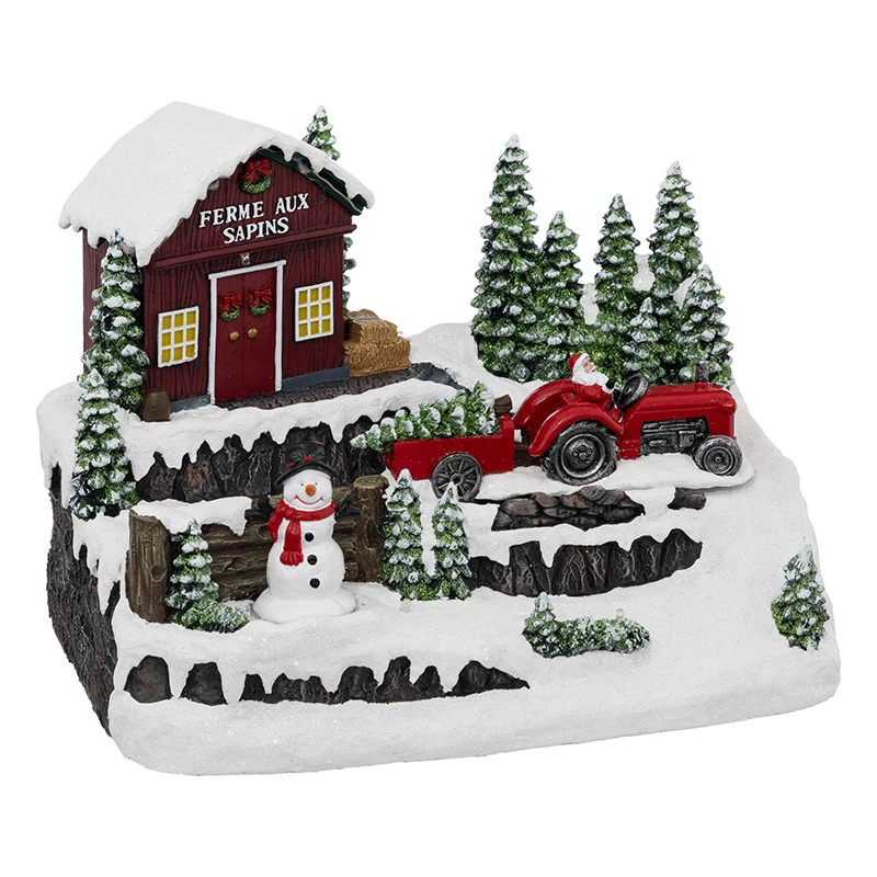 Village De Noël Ferme Aux Sapins Lumineux 2 Village De Noël Ferme Aux Sapins Lumineux – Image 2