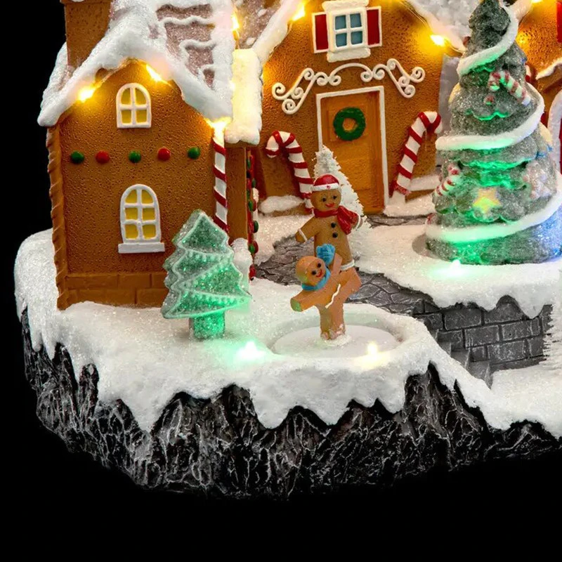 Village De Noël Maisons En Pain D'épices Lumineux 2 Village De Noël Maisons En Pain D'épices Lumineux – Image 2