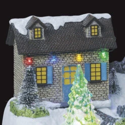 Village De Noël Moulin à Vent Animé, Lumineux Et Musical 6 Village De Noël Moulin à Vent Animé, Lumineux Et Musical -Noël Décorations Magasin village de noel moulin a vent anime lumineux et musical 1 2