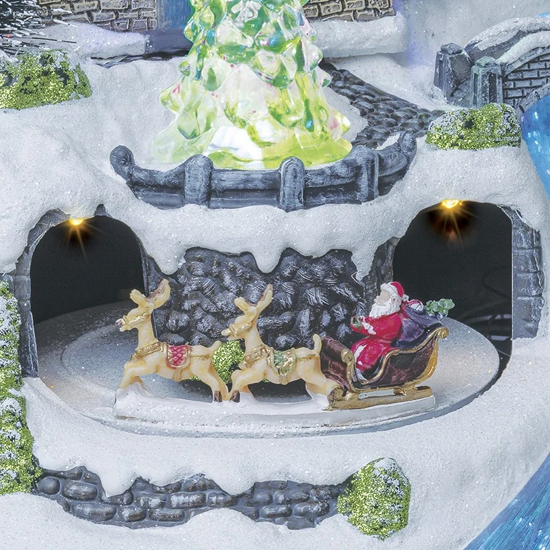 Village De Noël Moulin à Vent Animé, Lumineux Et Musical 4 Village De Noël Moulin à Vent Animé, Lumineux Et Musical – Image 4