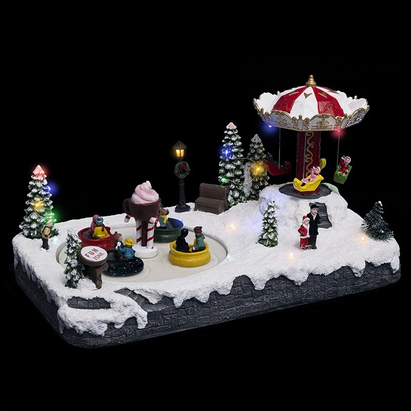 Village De Noël Parc D'attractions Lumineux Et Animé 1 Village De Noël Parc D'attractions Lumineux Et Animé