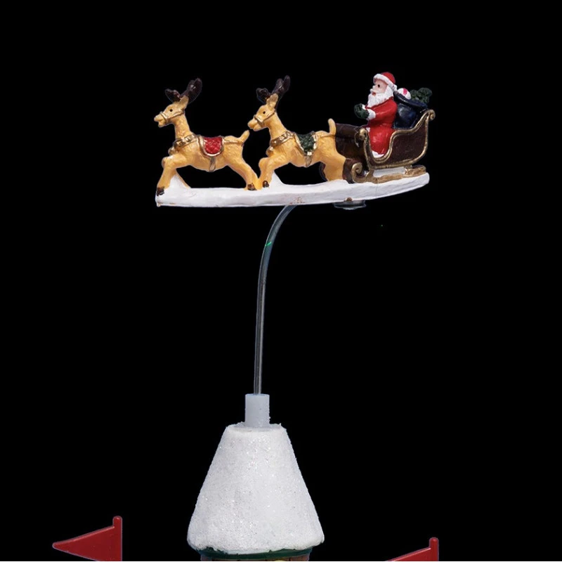 Village De Noël Passage Du Père-Noël Lumineux Animé 2 Village De Noël Passage Du Père-Noël Lumineux Animé – Image 2