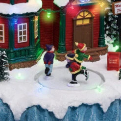 Village De Noël Passage Du Père-Noël Lumineux Animé 5 Village De Noël Passage Du Père-Noël Lumineux Animé -Noël Décorations Magasin village de noel passage du pere noel lumineux anime 2