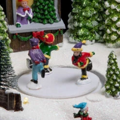 Village De Noël Patinoire Dans La Forêt 4 Village De Noël Patinoire Dans La Forêt -Noël Décorations Magasin village de noel patinoire dans la foret 1