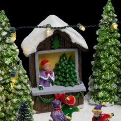 Village De Noël Patinoire Dans La Forêt 5 Village De Noël Patinoire Dans La Forêt -Noël Décorations Magasin village de noel patinoire dans la foret 2