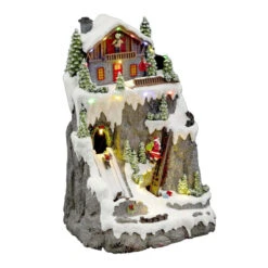 Noël Décorations Magasin -Noël Décorations Magasin village de noel pere noel et chalet a la montagne lumineux 1 1