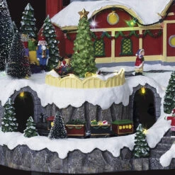 Village De Noël Roue Du Père Noël Animé Et Lumineux 5 Village De Noël Roue Du Père Noël Animé Et Lumineux -Noël Décorations Magasin village de noel roue du pere noel anime et lumineux 1 2