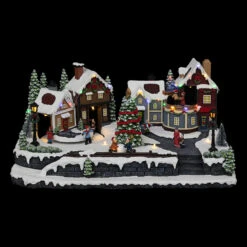 Village De Noël Rue Piétonne Lumineux Et Musical